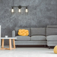 Load image into Gallery viewer, 3-Light Industrial Bathroom Vanity Cage Light Vintage Wall Lamp