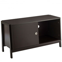 Load image into Gallery viewer, TV Stand Modern Entertainment Cabinet with Sliding Doors-Coffee
