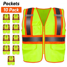 Load image into Gallery viewer, High Visibility Safety Vest w/ Pockets