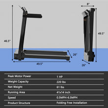 Load image into Gallery viewer, Ultra-thin Gym Lightweight Folding Treadmill Walking Machine
