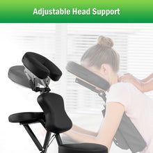 Load image into Gallery viewer, PU Leather Pad Travel Massage Chair with Carrying Bag