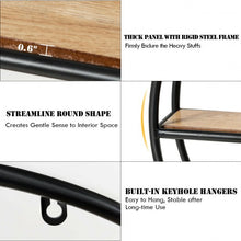 Load image into Gallery viewer, Hanging Storage Shelf Circular Wall-Mounted 4-Tier Rack