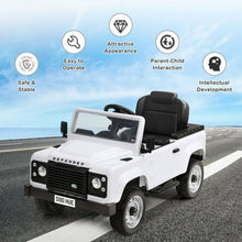 Load image into Gallery viewer, Landrover Defender Licensed Pedal Powered Car-White