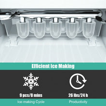 Load image into Gallery viewer, Portable Countertop Ice Maker Machine with Scoop-Green