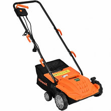 Load image into Gallery viewer, 12Amp Corded Scarifier 13” Electric Lawn Dethatcher -Orange