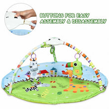 Load image into Gallery viewer, Baby Activity Educational Gym Play Mat with Hanging Toys