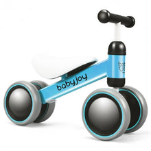 Load image into Gallery viewer, 4 Wheels No-Pedal Baby Balance Bike-Blue