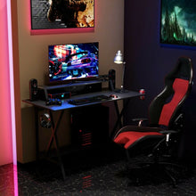 Load image into Gallery viewer, All-in-One Professional Gaming Desk with Cup & Headphone Holder