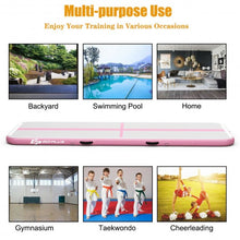 Load image into Gallery viewer, 10 Feet Air Track Inflatable Gymnastics Tumbling Mat with Pump -Pink