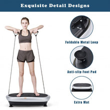 Load image into Gallery viewer, Mini Vibration Body Fitness Platform with Loop Bands-Silver