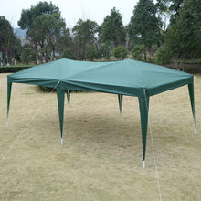 Load image into Gallery viewer, 10’ x 20’ EZ POP UP Folding Wedding Party Tent Cross-Bar-Green