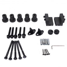 Load image into Gallery viewer, New 6 FT Black Modern Antique Style Sliding Barn Wood Door Hardware Closet Set