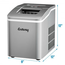 Load image into Gallery viewer, Portable Countertop Ice Maker Machine with Scoop-Silver
