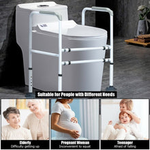 Load image into Gallery viewer, Stand Alone Toilet Safety Rail with Adjustable Handrail Frame