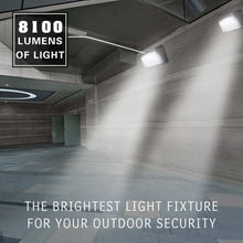 Load image into Gallery viewer, 70W LED 5000K 8100 Lumens Waterproof Lamp DLC