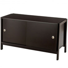 Load image into Gallery viewer, TV Stand Modern Entertainment Cabinet with Sliding Doors-Coffee