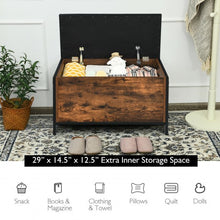 Load image into Gallery viewer, Entryway Flip Top Ottoman Stool with Padded Seat