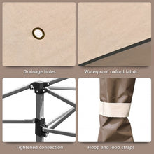 Load image into Gallery viewer, 13'x13' Pop Up Canopy Tent Instant Outdoor Folding Canopy Shelter-Brown