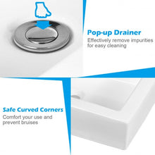 Load image into Gallery viewer, 22.5" x 16" Rectangle Bathroom Vessel Sink with Pop-up Drain