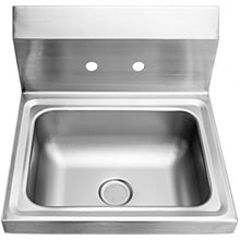 Load image into Gallery viewer, Stainless Steel Wall Mount Washing Sink Basin with Faucet