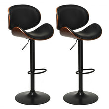 Load image into Gallery viewer, Set of 2 Bentwood Mid-Century Adjustable Swivel Barstool