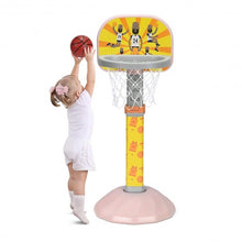 Load image into Gallery viewer, Kids Basketball Hoop Stand with Adjustable Height-Pink