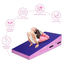 Load image into Gallery viewer, Incline Gymnastic Pad Folding Wedge Ramp Gym Fitness Exercise Sport Tumbling Mat