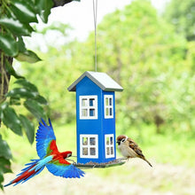 Load image into Gallery viewer, Outdoor Garden Yard Wild Bird Feeder Weatherproof House-Blue