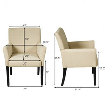 Load image into Gallery viewer, Executive Guest Chair Reception Waiting Room Arm Chair-Beige