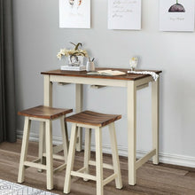 Load image into Gallery viewer, 3-Piece Bar Table Set Counter Pub Table