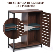 Load image into Gallery viewer, Industrial Bathroom Storage Free Standing Cabinet with 3 Shelves