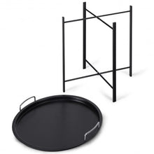 Load image into Gallery viewer, Metal Tray Round End Table Living Room Sofa Side Table