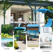 Load image into Gallery viewer, Hanging Stand Chaise Lounger Swing Chair w/ Pillow-Blue