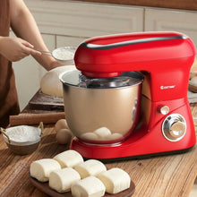 Load image into Gallery viewer, 5.3 Qt Stand Kitchen Food Mixer 6 Speed with Dough Hook Beater-Red