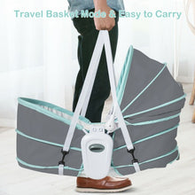 Load image into Gallery viewer, 5 in 1 Portable Baby Multi-Functional Crib with Canopy Toys-Green
