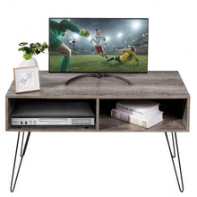 Load image into Gallery viewer, 42" TV Stand Wood Media Console with Metal Hairpin Legs