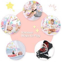 Load image into Gallery viewer, 3 in 1 Fitness Music and Lights Baby Gym Play Mat-Pink