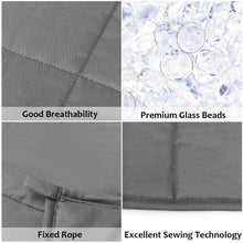 Load image into Gallery viewer, 12 lbs Weighted Blankets 100% Cotton with Glass Beads-Dark Gray