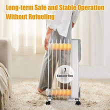 Load image into Gallery viewer, 1500W Portable Oil-Filled Radiator Heater w/Adjustable Thermostat