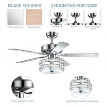 Load image into Gallery viewer, 52" Classical Crystal Ceiling Fan Lamp