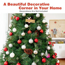Load image into Gallery viewer, 7ft Unlit Hinged PVC Artificial Christmas Pine Tree with Red Berries