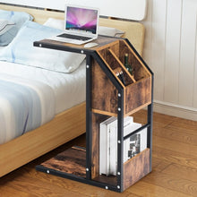 Load image into Gallery viewer, Modern C-Shape Sofa Side Snack End Table Nightstand