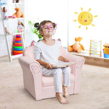 Load image into Gallery viewer, Kids Cat Armrest Couch Upholstered Sofa