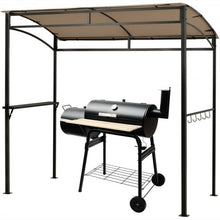 Load image into Gallery viewer, 7' x 4.5' Grill Gazebo Outdoor Patio Garden BBQ Canopy Shelter-Brown