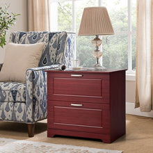 Load image into Gallery viewer, 2-Drawer Lateral File Cabinet w/ Adjustable Pole-Brown