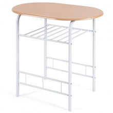 Load image into Gallery viewer, 3 pcs Home Kitchen Bistro Pub Dining Table 2 Chairs Set-Tan