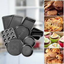 Load image into Gallery viewer, 10 Pcs Nonstick Bakeware Set Baking Roasting Cake Pans
