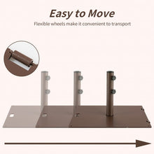 Load image into Gallery viewer, Portable 50 lbs Umbrella Base Stand with Handle and Wheels for Patio Square