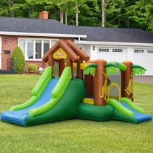 Load image into Gallery viewer, Kids Inflatable Jungle Bounce House Castle with Blower