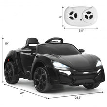 Load image into Gallery viewer, 12V 2.4G RC Electric Vehicle with Lights-Black